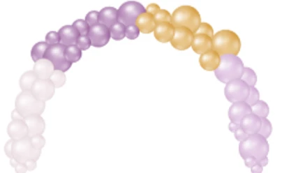 Ombre balloon arch