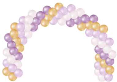 Spiral balloon arch
