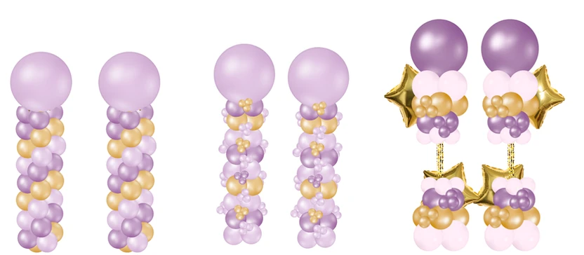 Classic, fun, and tower balloon columns