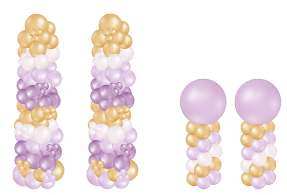Organic and mini balloon columns